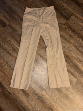 New York & Company Beige Straight-Leg Dress Pants